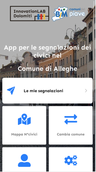 App dei civici del Bellunese