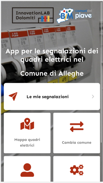 App dei quadri del bellunese